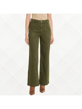 Universal Thread Wide Leg Jeans • Size 4 • NWT • Green • High Rise • WPT-100115